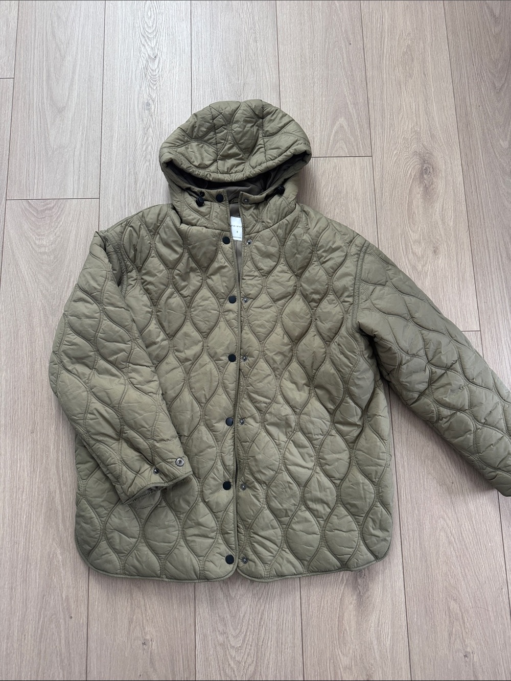 Primark Beige Quilted Jacket with Hood